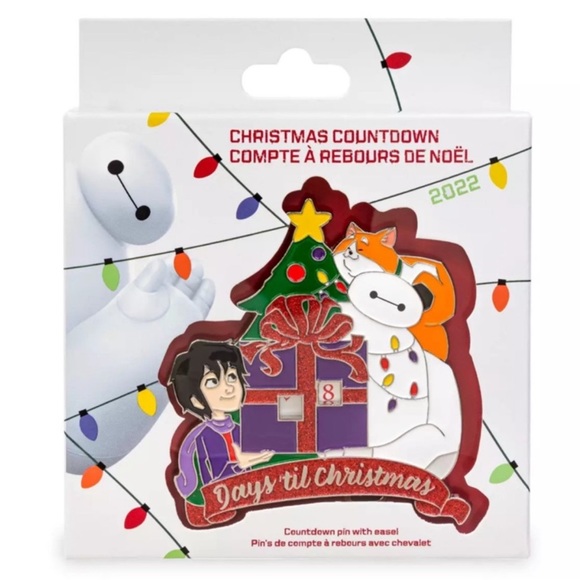 Disney christmas 2022‎ baymax countdown mini jumbo pin LR - Picture 1 of 6